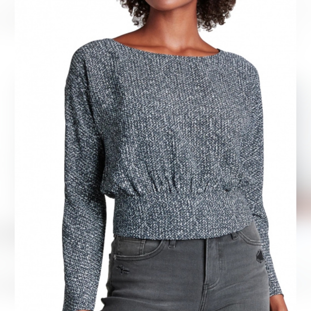 Express Printed Dolman Sleeve Blouse